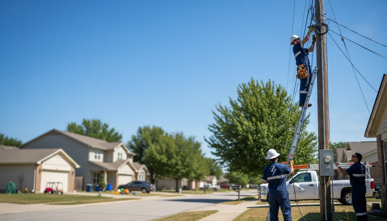 Residential electrician providing installation services in Corning, AR